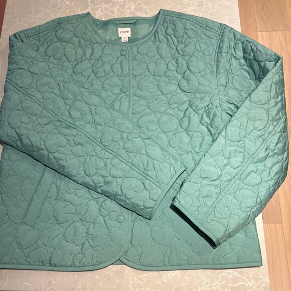 J.Crew Lightweight Quilted Heart Jacket - Picture 2 of 5